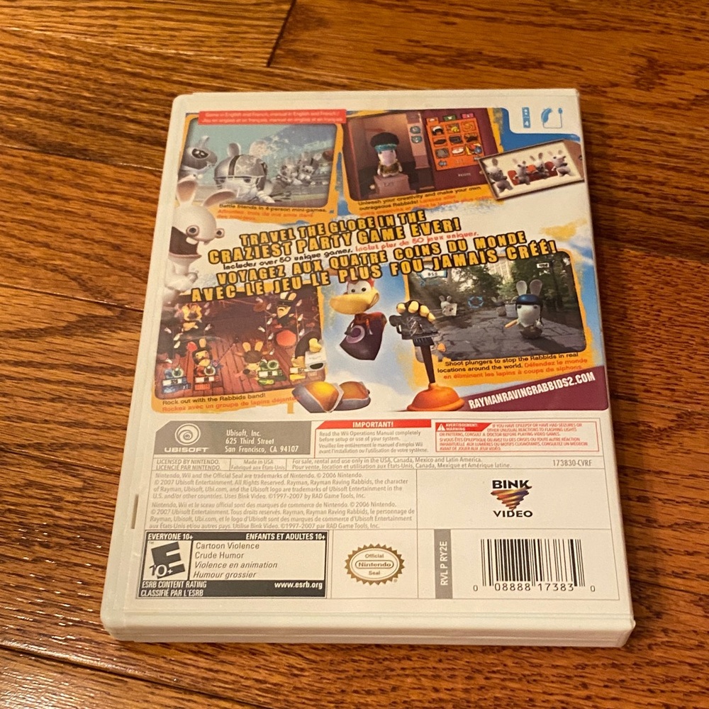 3/$20 Rayman Raving Rabbids 2 Nintendo Wii Video Game - Picture 2 of 6